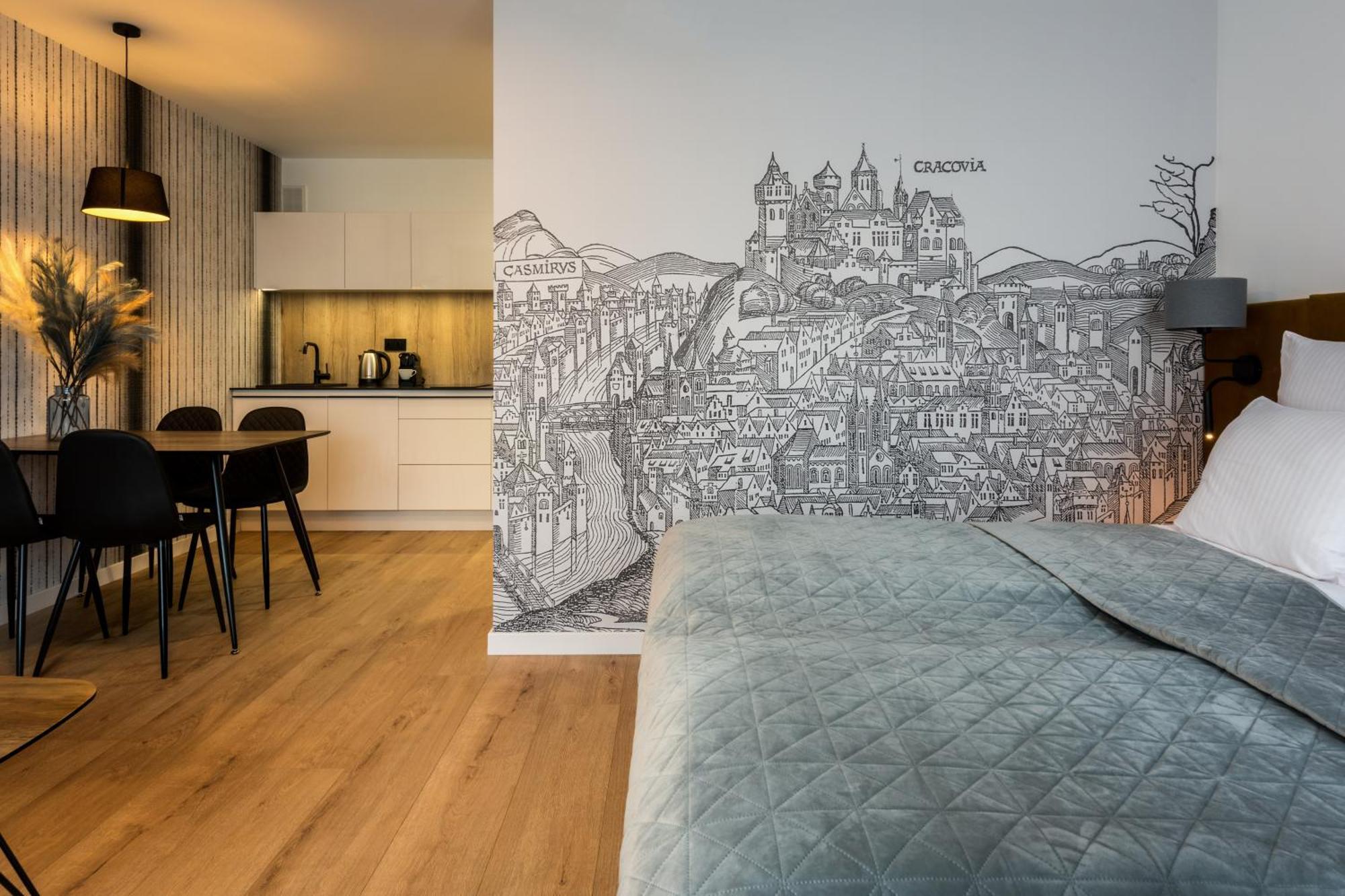 Inpoint Apartments G15 Near Old Town & Kazimierz District & Parking Option Краків Номер фото